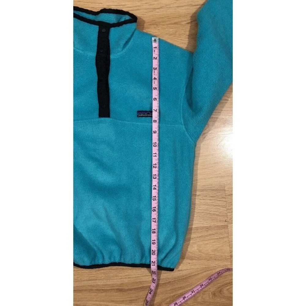 PATAGONIA Snap T‎ Fleece Kids Size Large 12 Blue And Black